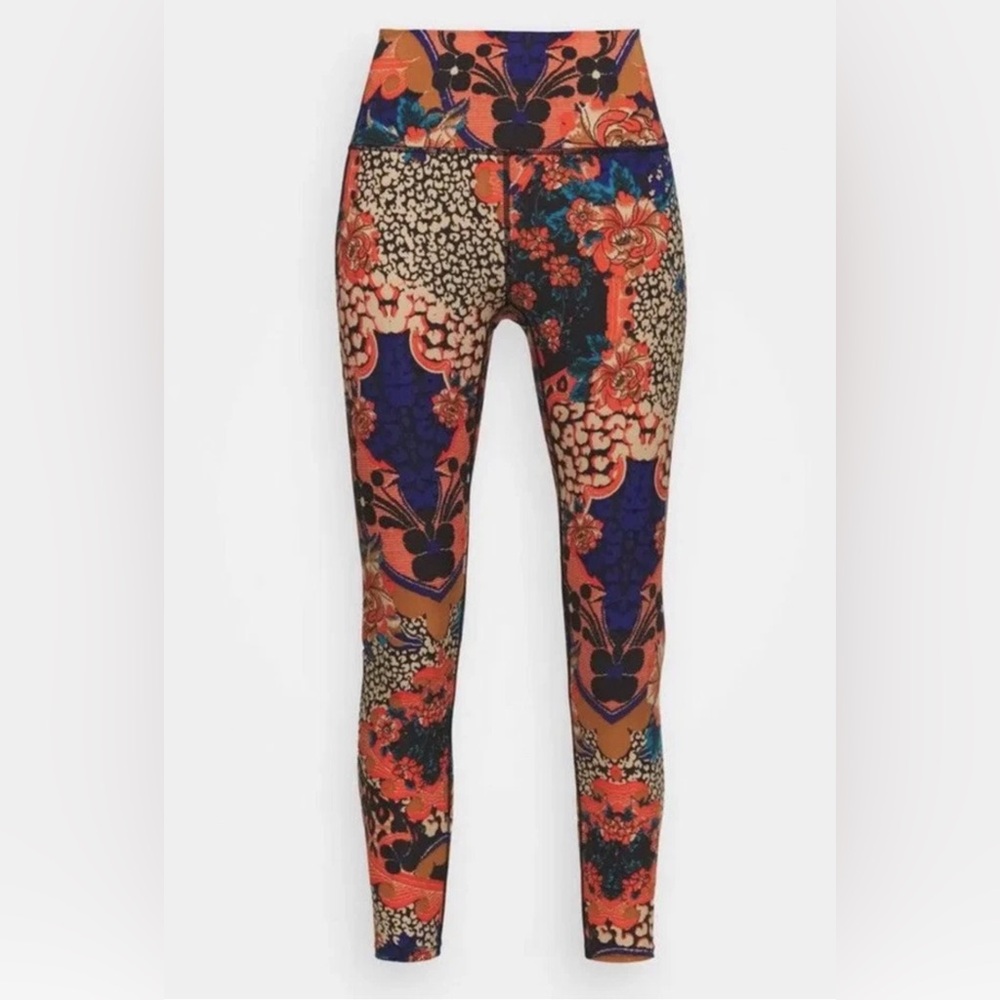 FREE PEOPLE Fp Movement High Rise 7/8 Lose Control Leggings Wild Garden XSmall